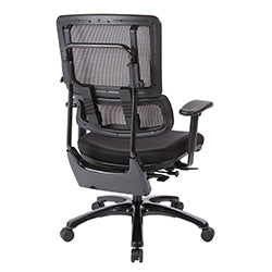 Vertical Black Mesh Back Chair with